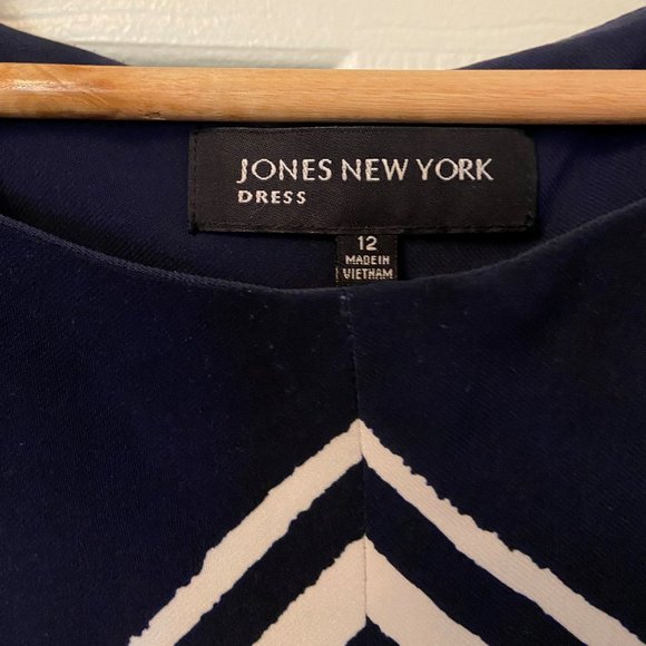 Navy & White Striped Dress - Picture 4 of 4